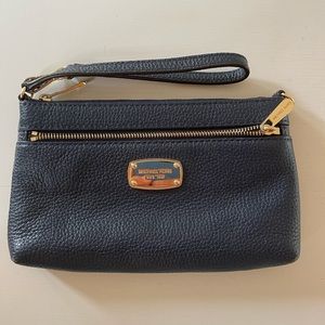 Navy Blue Michael Kors Wristlet